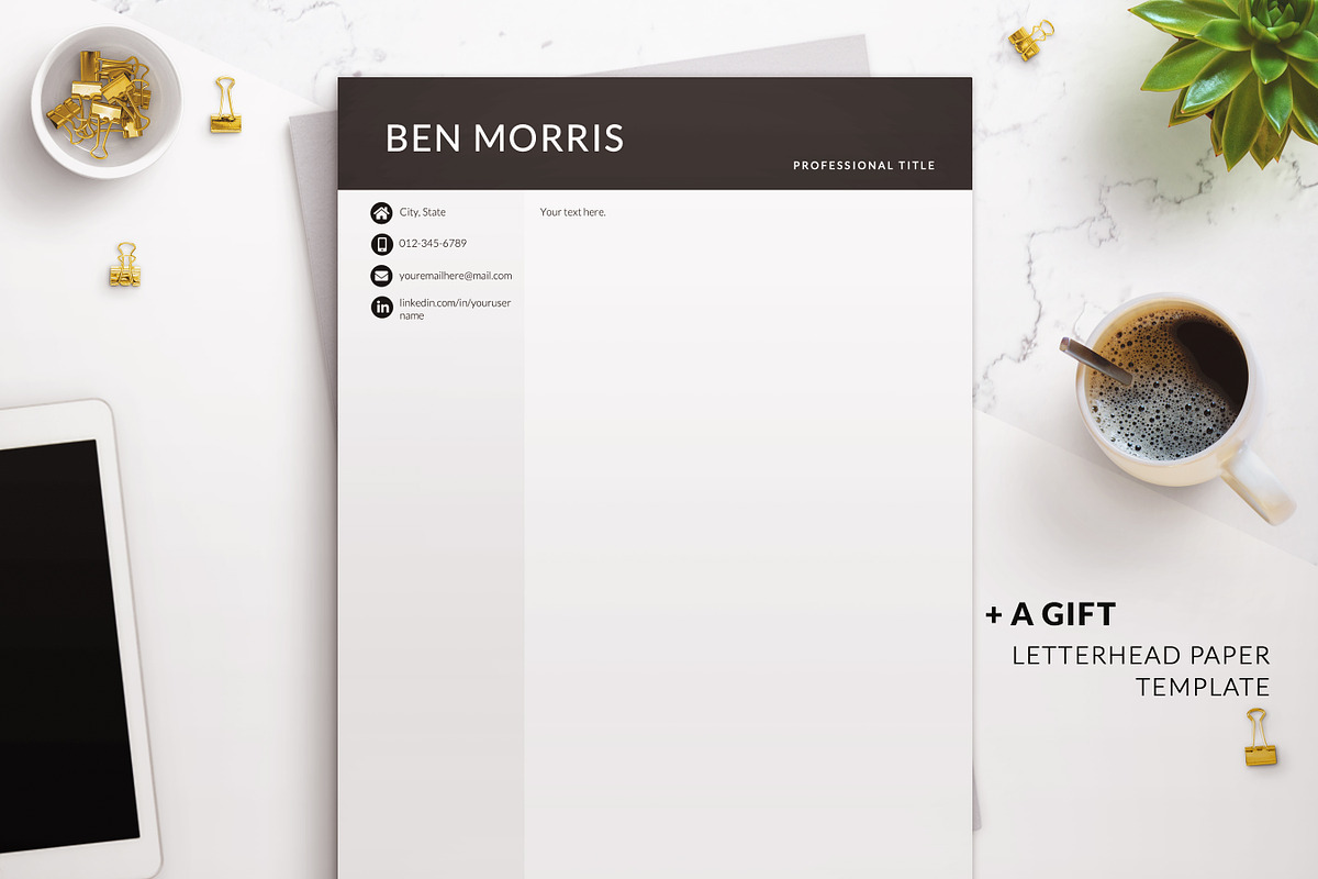 Business Modern Resume / CV Template, a Resume Template by BestResumes.Co (Photo 4 of 9)