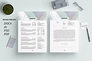 Crystal Pastel CV /Resume Template M, a Resume Template by Showy68 Template (Thumbnail 1 of 4)