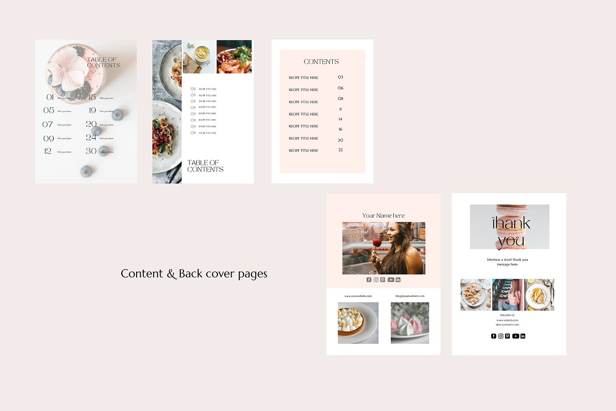 Recipe Book Template Canva 1, a Magazine Template by Deepa Template Studio (Photo 9 of 10)