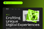 Modern & Responsive Portfolio UI, a Landing Page Template by Alexander's Studio (Thumbnail 2 of 4)