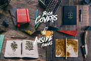 50 Notebooks Mockups, a Pens & Pencil Mockup by Madebyvadim (Thumbnail 4 of 5)