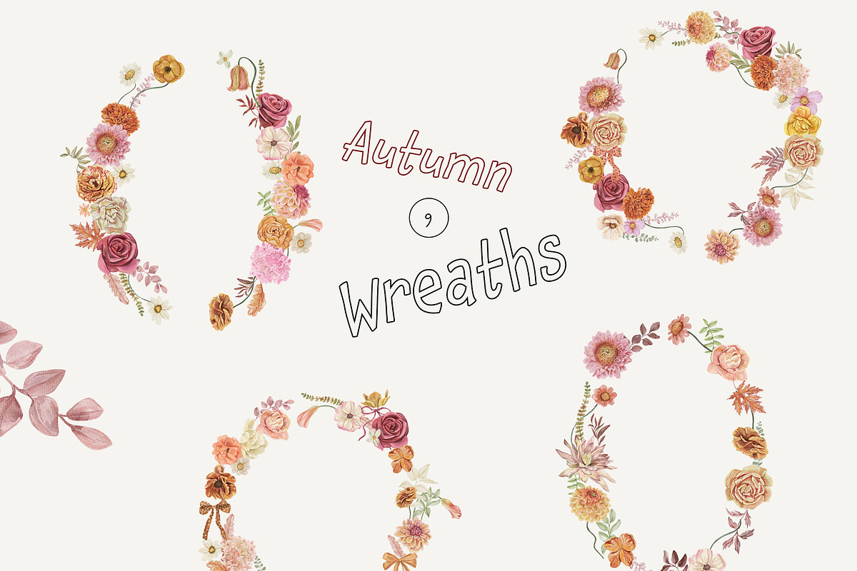 Autumn Garden floral watercolor fall, a Decorative Illustration by SunnyAfternoons (Photo 7 of 18)