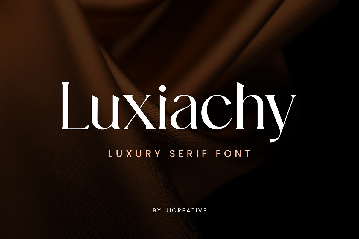 Luxiachy Luxury Serif Font, a Serif Font by UICreative (Photo 1 of 12)