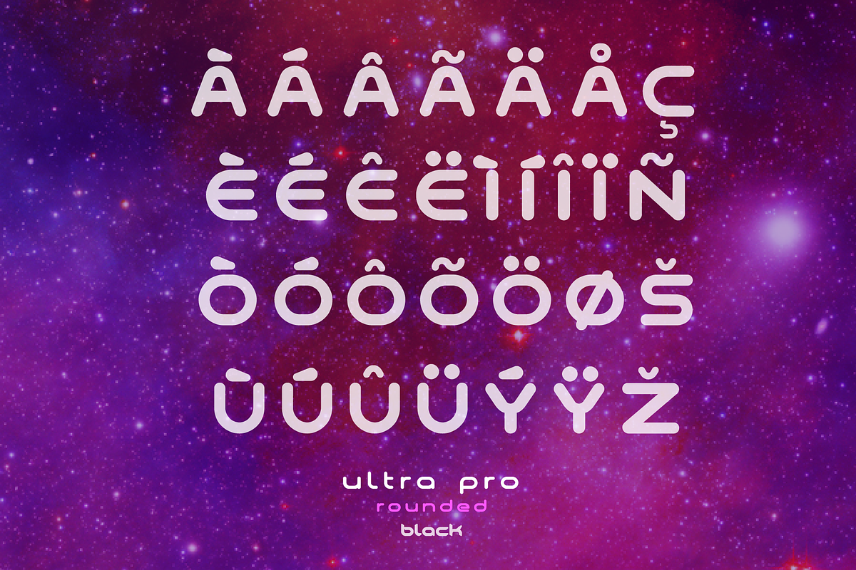 Ultra Pro Rounded Font Family, a Sans Serif Font by Alphabet Agency (Photo 18 of 18)
