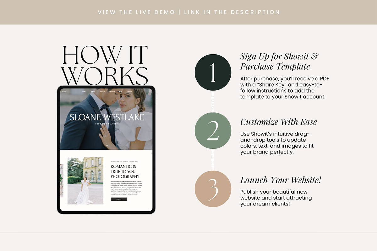 Showit Website Template | Photo, a Websites & App Template by Rosetta Lane Design (Photo 3 of 10)