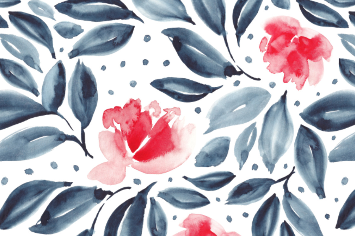 Red and indigo, a Pattern Graphic by Anya-D (Photo 2 of 6)