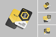 Vertical Business Card Mockup, an Advertising Mockup by YurnalisPerix (Thumbnail 1 of 5)