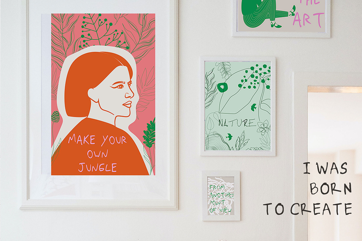 Poster Gallery Bundle, a Decorative Illustration by Mio Buono (Photo 7 of 82)