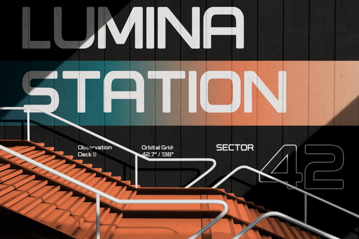 Neo Vector Futuristic Minimal Font, a Sans Serif Font by Rasio Studio (Photo 7 of 7)