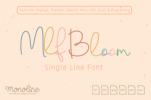 MLF Bloom Single Line Handwritten