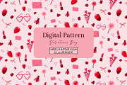 Valentine's Day Pattern, a Pattern Graphic by koberstein (Thumbnail 1 of 3)