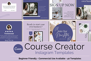 Purple Course Creator Templates