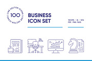 Business Line Icon Set, an Outline Icon by iStar Design (Thumbnail 1 of 8)