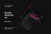 Black Devices Mockup #3, an iPhone Mockup by Seven Lights (Thumbnail 1 of 4)