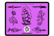 BUNDLE 1 - Tattoo Flash - Stamp Sets, a Brush Add-On by LA Studio Sthlm (Thumbnail 6 of 17)