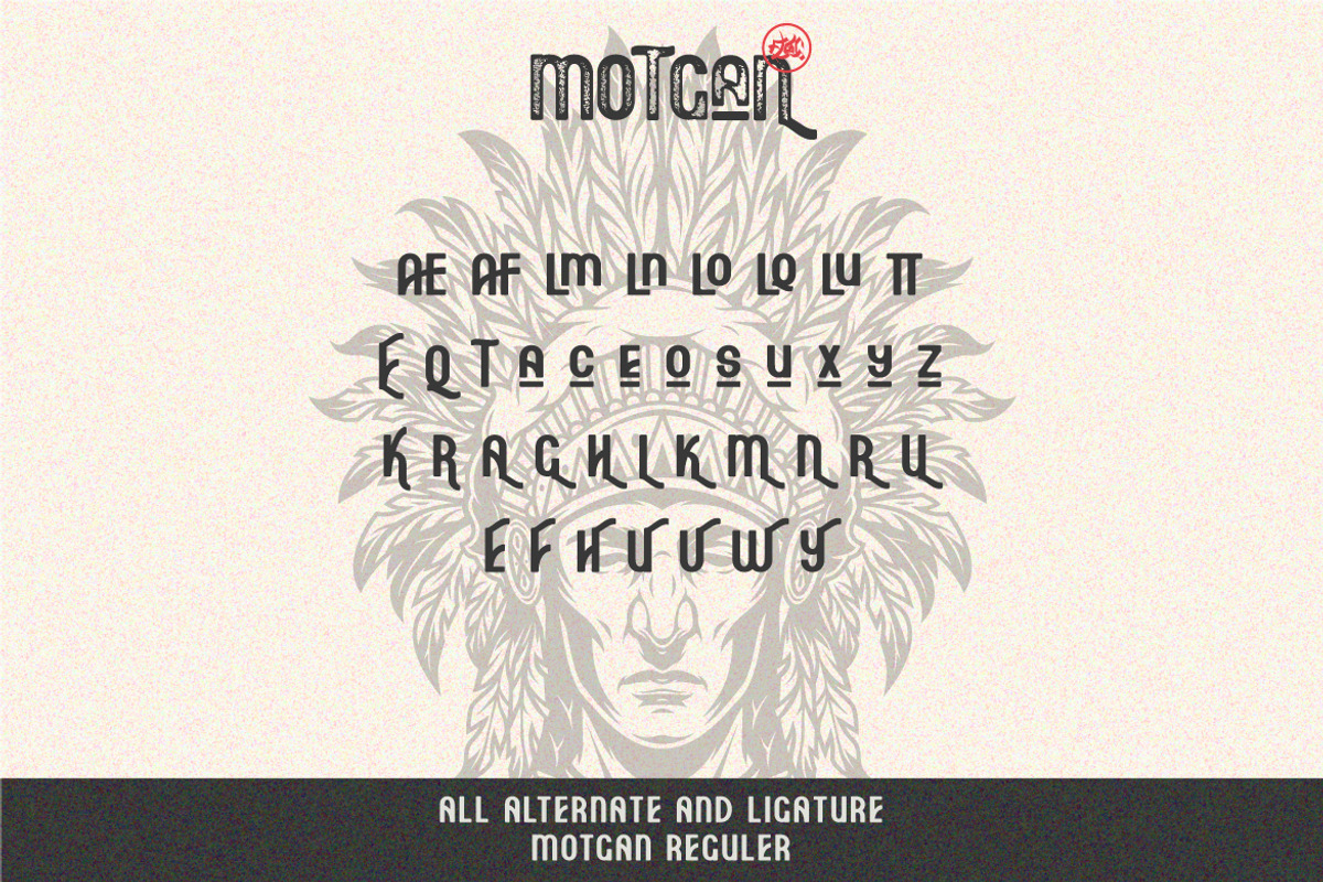 Motgan - Vintage Font, a Sans Serif Font by Vava Aryanto (Photo 10 of 16)