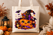 Kawaii Halloween Pumpkin Witch, a Seasonal Illustration by HyeRi (Thumbnail 4 of 7)