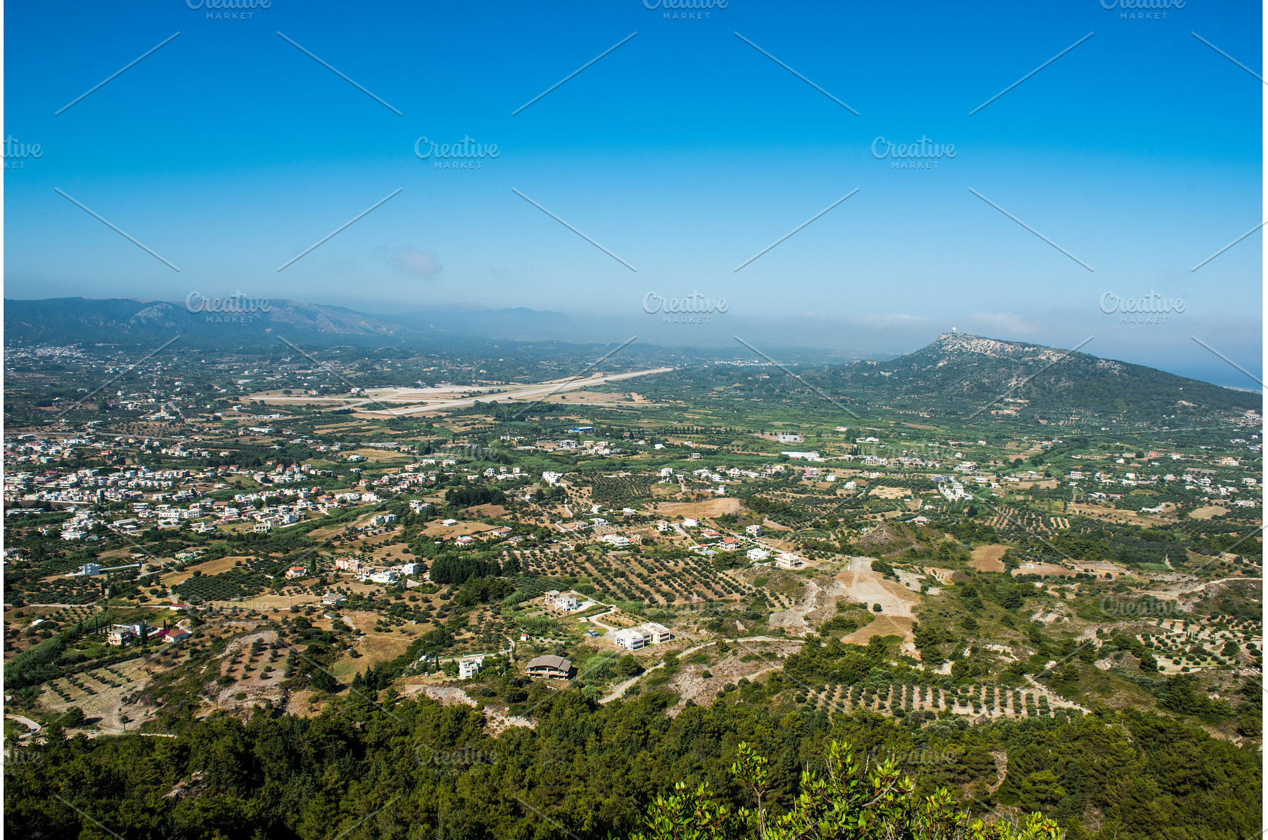 View of Ialyssos from Filerimos, a Nature Photo by COLORFUL