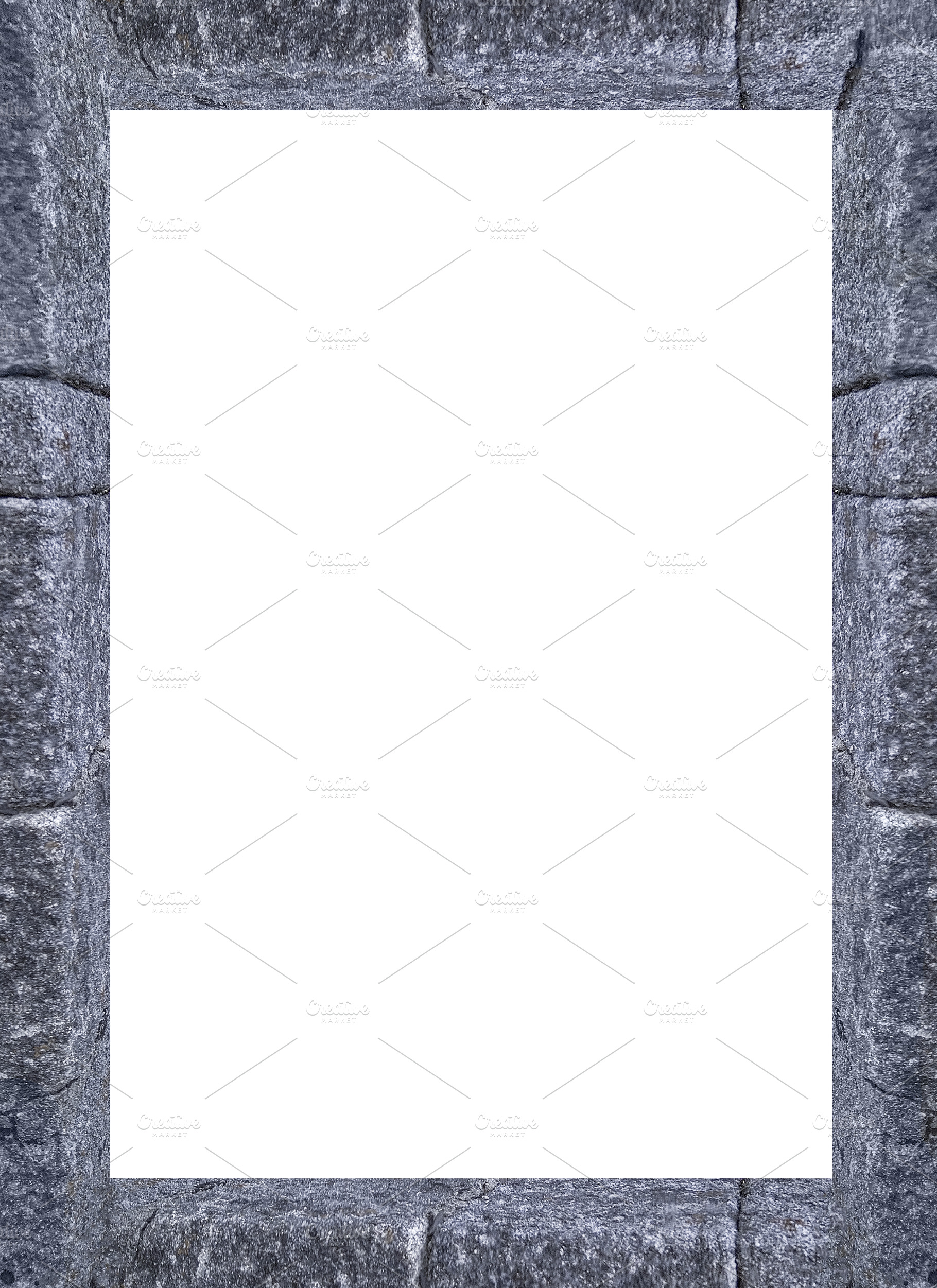White Frame with Decorated Borders, an Abstract Photo by DanFLCreativo