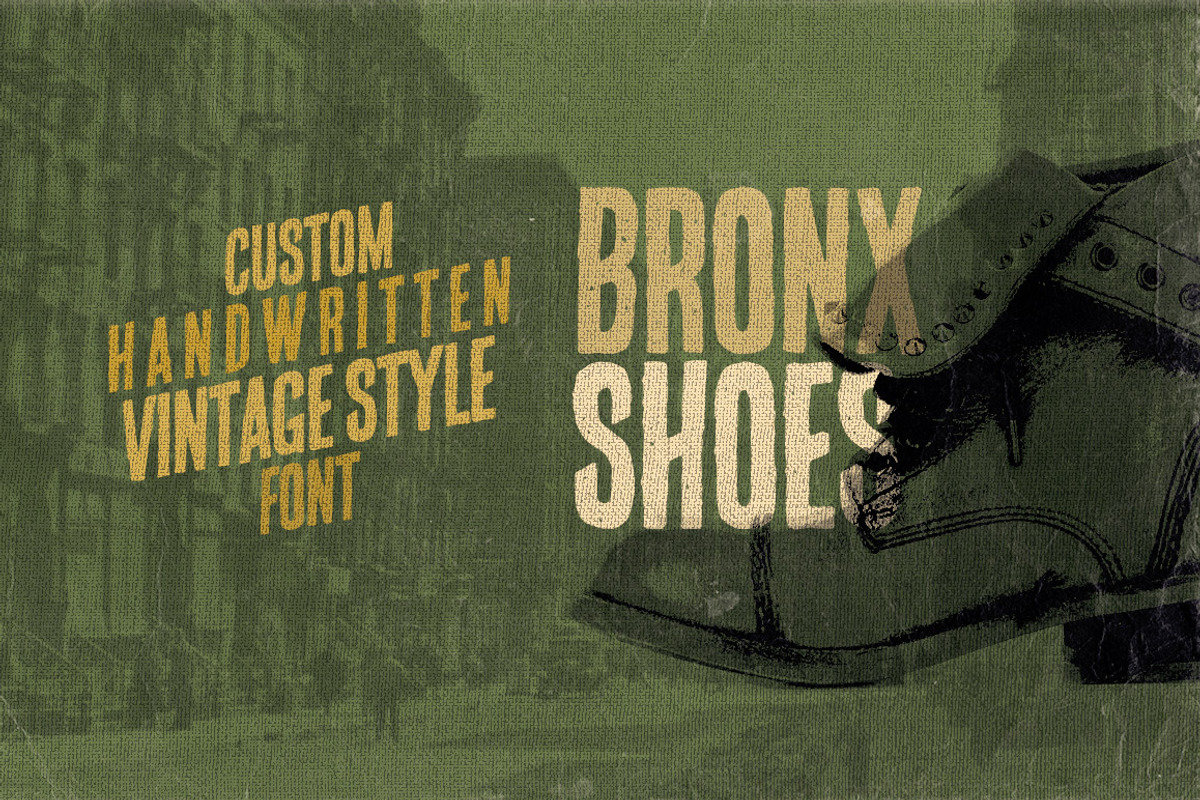 Bronx Shoes Custom Font preview 2