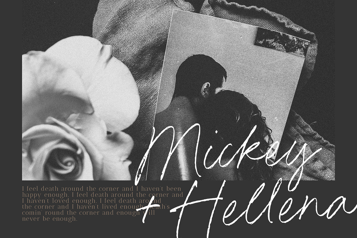 Dimitra Bothani Font, a Script Font by Timurtype (Photo 2 of 7)