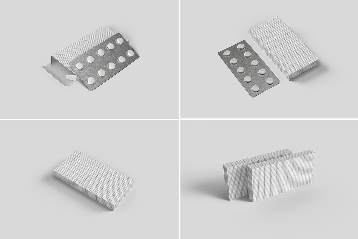 Medicine Box Packaging Mockup, a Packaging Mockup by Illusiongraphic (Photo 11 of 22)