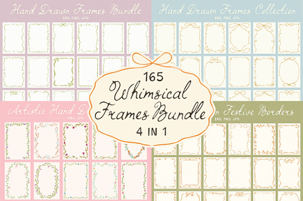 Whimsical Frames SVG Clipart Bundle, an Object Graphic by Ayya Studio