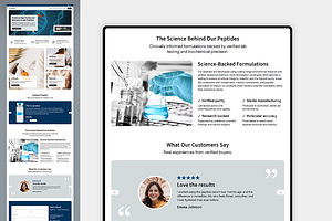 Peptide / Serum - Wix Studio Website