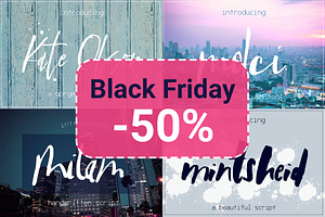 4 fonts for 14$ - Black Friday - 50%