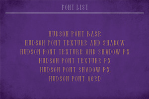 Hudson Vintage Label Typeface