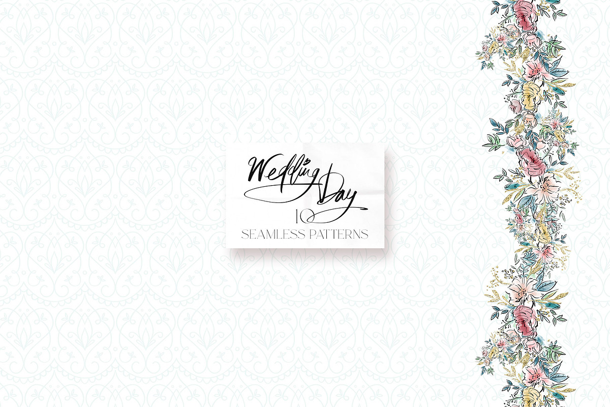 Wedding Day Papers Luxury Patterns, a Pattern Graphic by KaramfilaS (Photo 7 of 16)