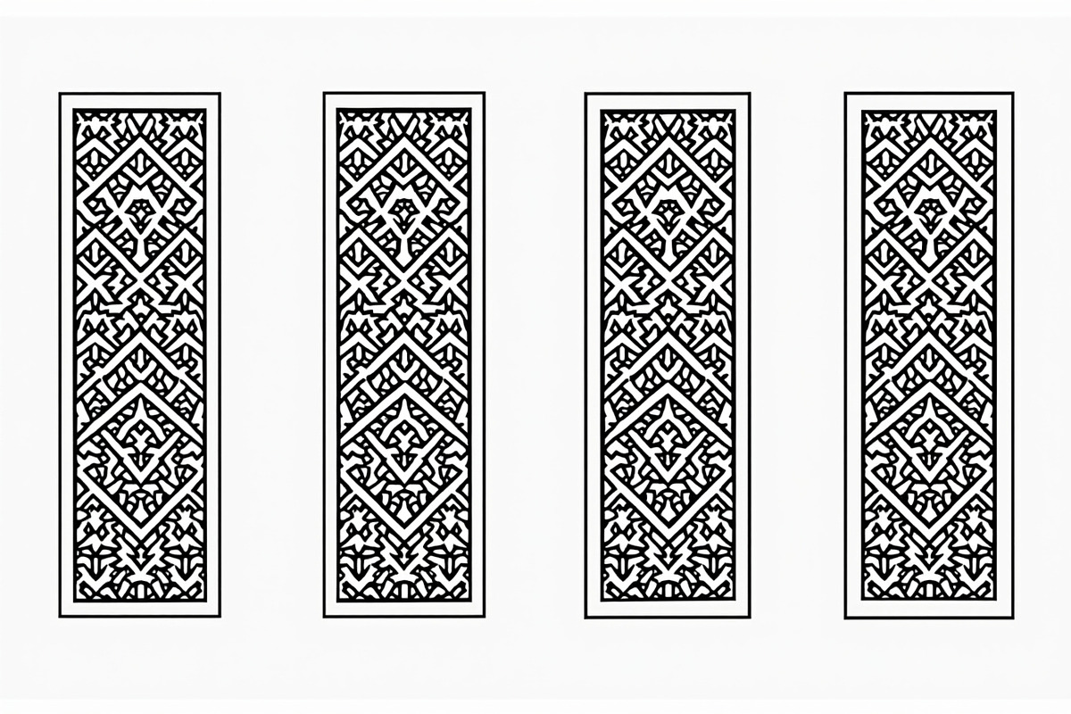 Black Decorative Laser Cut Design, an Illustration by BIPLOB EXPERT (Photo 4 of 9)