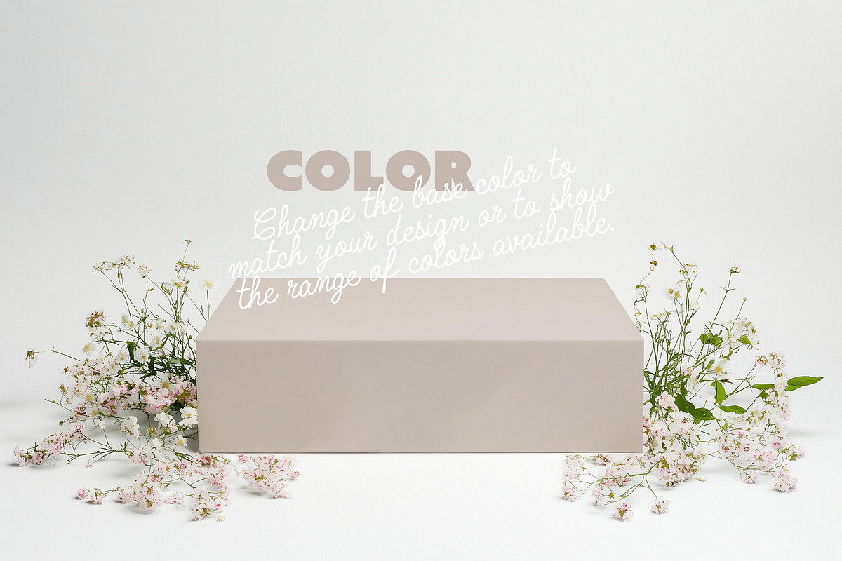 Floral Packaging Box Mockup Scene, a Product Mockup by McLittle Stock (Photo 2 of 5)