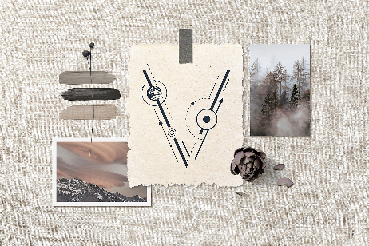 Totem. Mystical Font. Line Art Style, a Script Font by Cosmic Store (Photo 27 of 35)