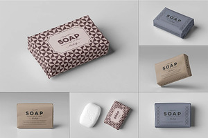 Soap Cube Mock-up, a Household Mockup by zippypixelstudio