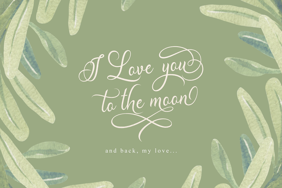 Madelican / Calligraphy Font preview 2