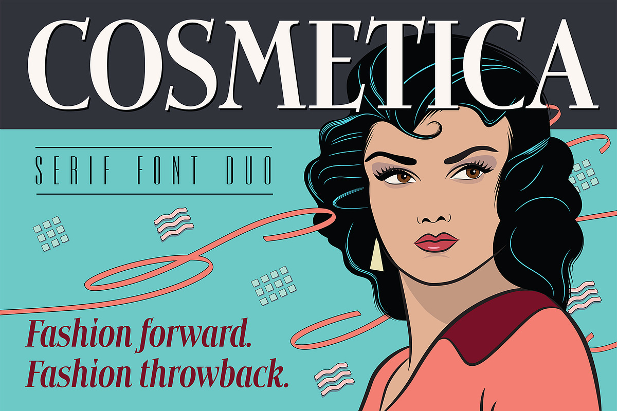 Cosmetica Font, a Serif Font by Mysterylab Designs (Photo 1 of 14)
