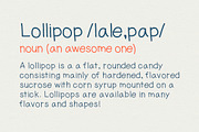 Lollipop, a Font by Kirsty Snovicky (Thumbnail 3 of 4)