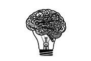 Creative Brain Light Bulb Bundle, an Object Illustration by Designs_River (Thumbnail 6 of 29)