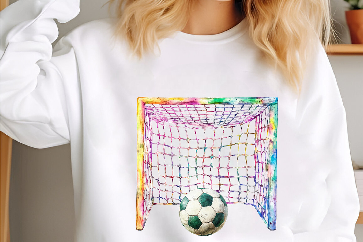 Watercolor Football, Sublimation, a Seasonal Illustration by designcity5 (Photo 3 of 5)