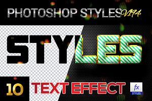 10 Creative Photoshop Styles V194