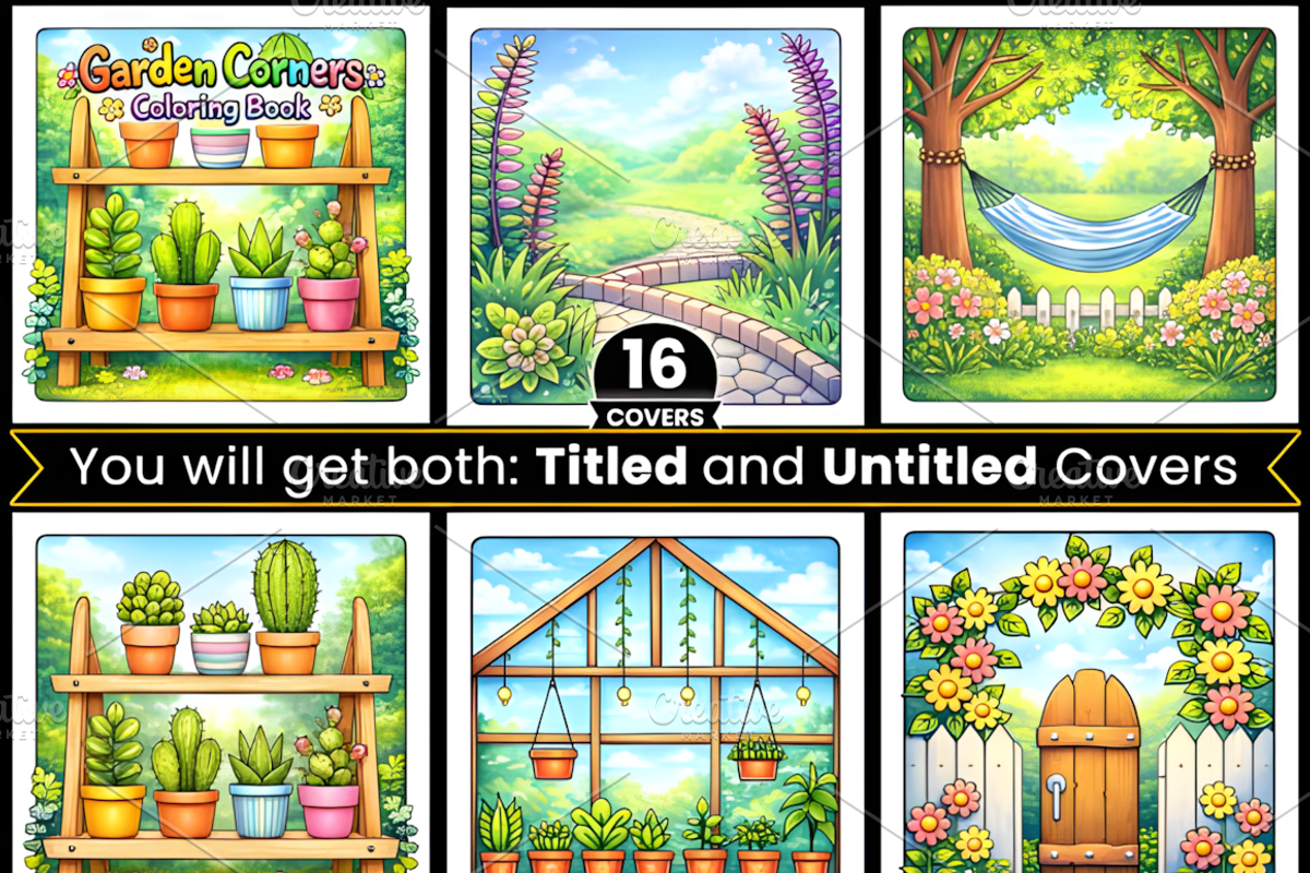 Garden Corners Bold Easy, a Decorative Illustration by Design Station (Photo 3 of 3)