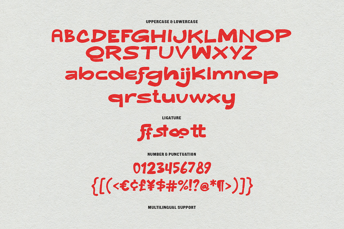 Gabook Playful Soft Display Typeface, a Sans Serif Font by Maulana Creative
