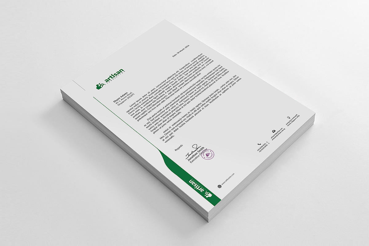Letterhead, a Stationery Template by artisanHR (Photo 4 of 6)