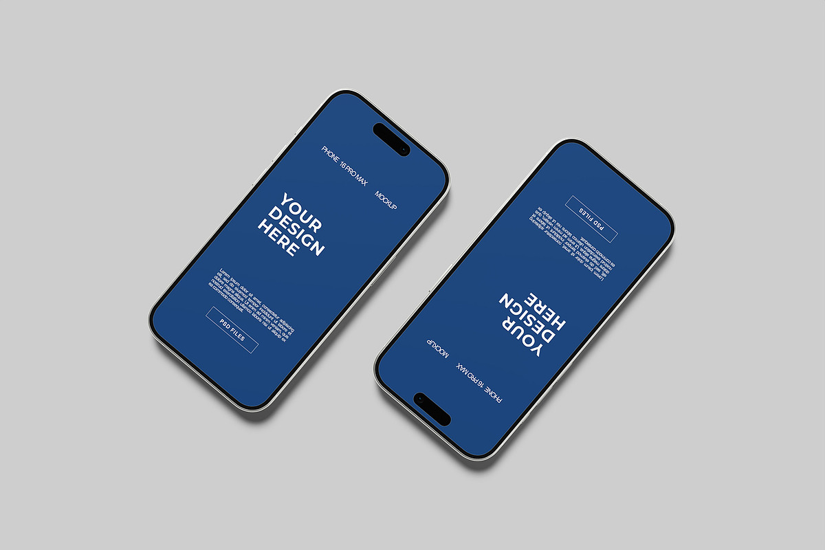 iPhone 16 Pro Max Mockup, an iPhone Mockup by Graphiculon (Photo 5 of 11)