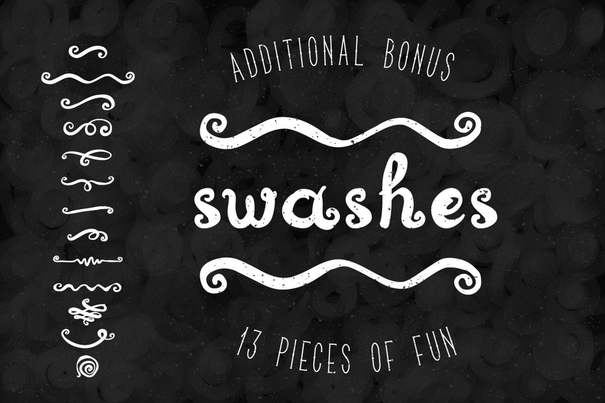 Spirals font + textures preview 4
