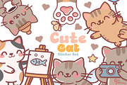 Sweet and playful kawaii kitty crew, an Animal Illustration by Dori Debreceni draws (Thumbnail 1 of 7)