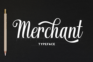 Merchant, a Script Font by Larin Type Co.