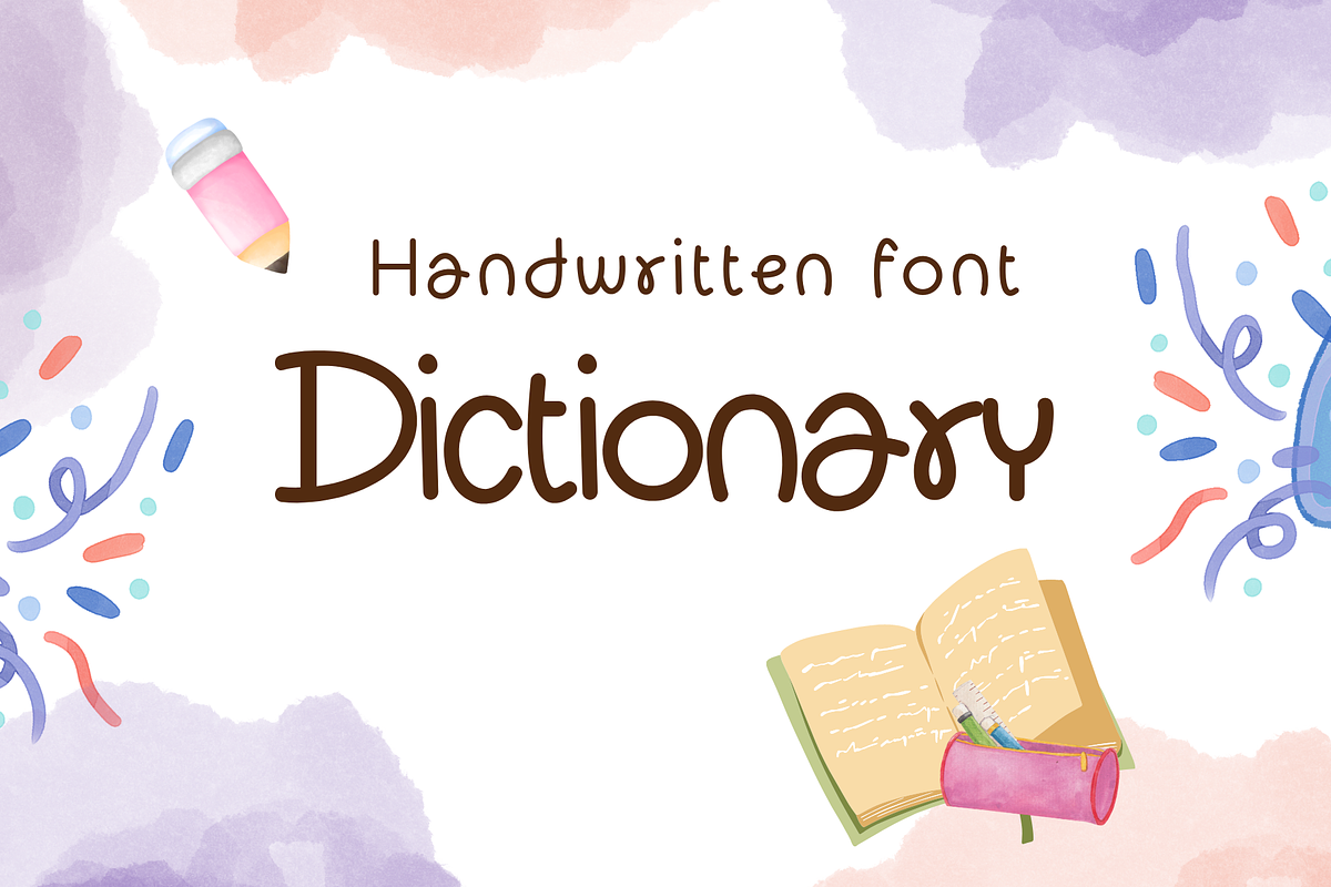 Dictionary, a Handwritten Font by Sirinart (Photo 1 of 5)