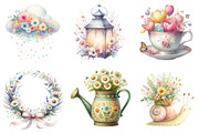 Watercolor Spring Clipart, an Illustration by DreamPrint404 (Thumbnail 2 of 7)